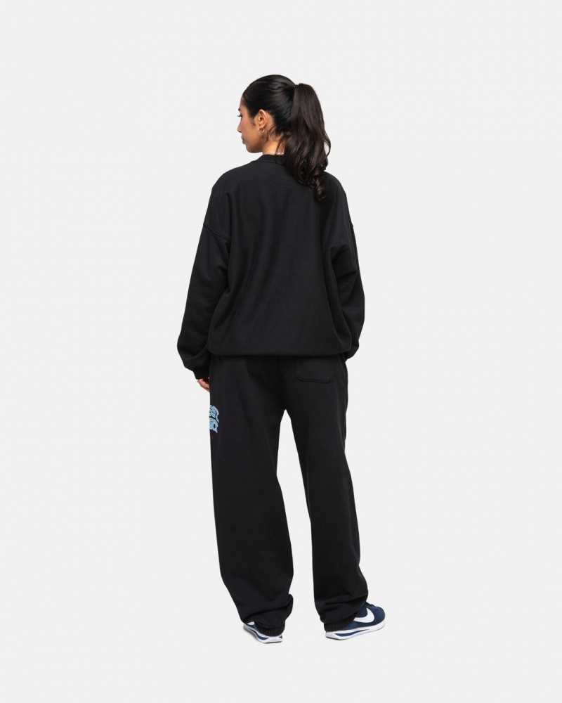 Stussy Stüssy Esportivos Sweatpant - Unisex Jeans Pants Pretas | PTJKU47822