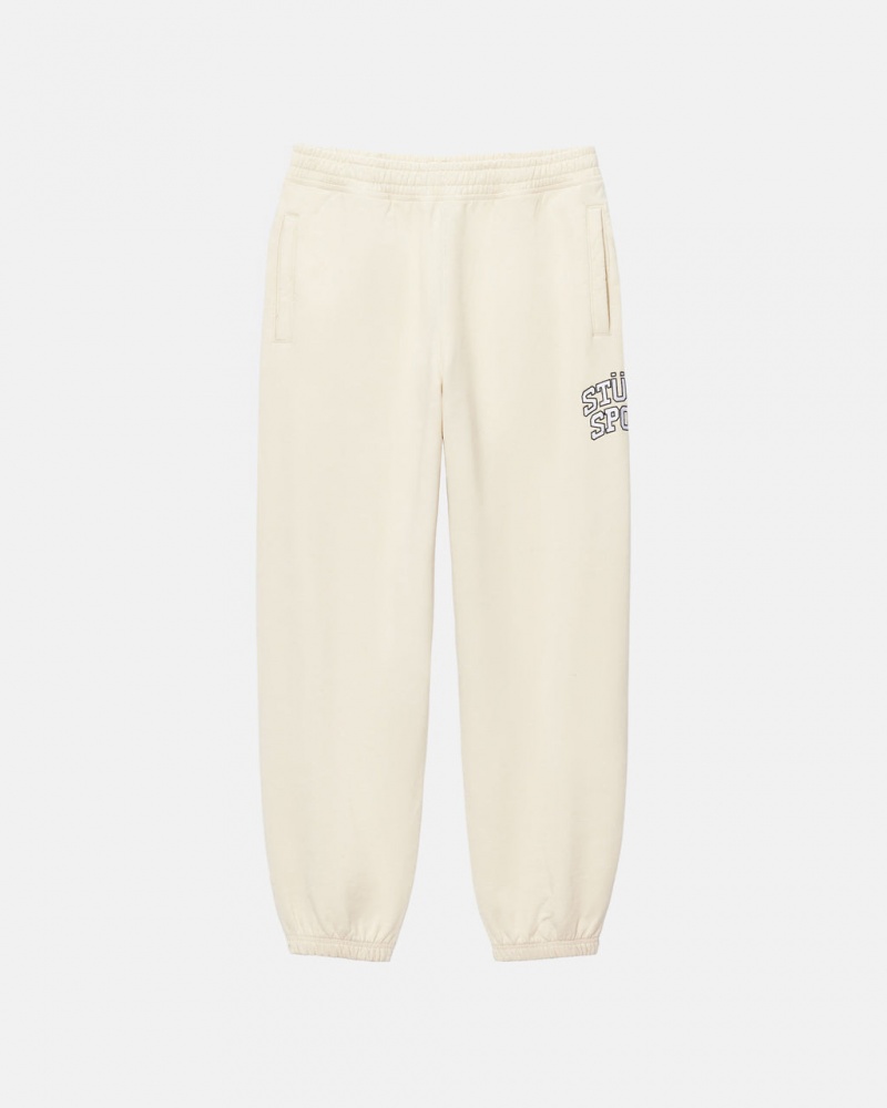 Stussy Stüssy Esportivos Sweatpant - Unisex Jeans Pants Branco | PTNEJ56016