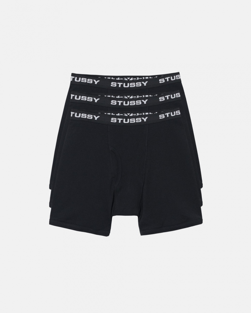 Stussy Stussy Boxer Briefs - Unisex Shorts Trunks Pretas | PTDYB75890