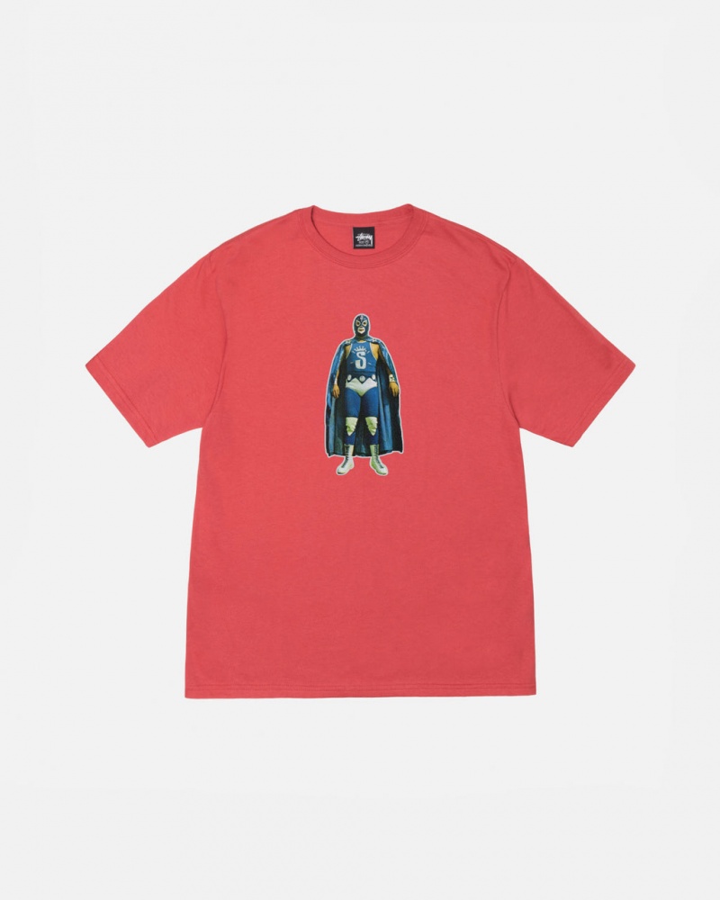 Stussy Stussy Lucha Tee - Unisex Shortsleeve Vermelhas | PTEAH38163