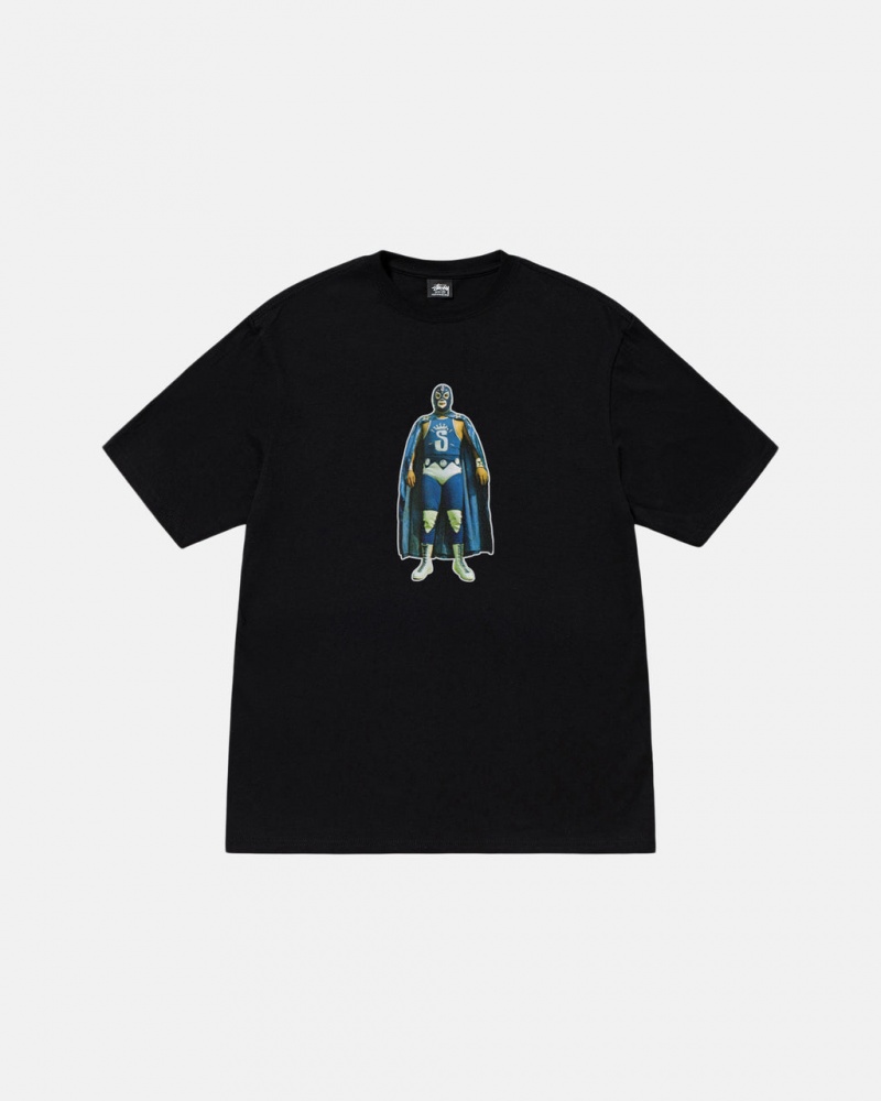 Stussy Stussy Lucha Tee - Unisex Shortsleeve Pretas | GPTUC77454