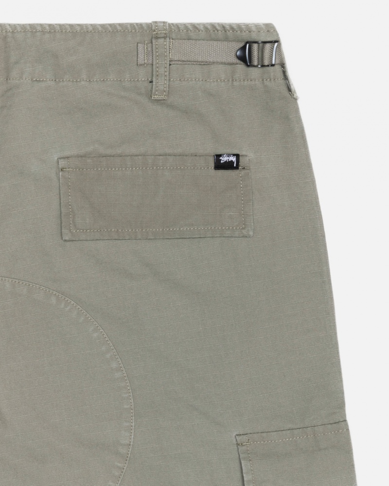 Stussy Surplus Cargo Ripstop - Unisex Jeans Pants Verde Oliva | PTCIF63679