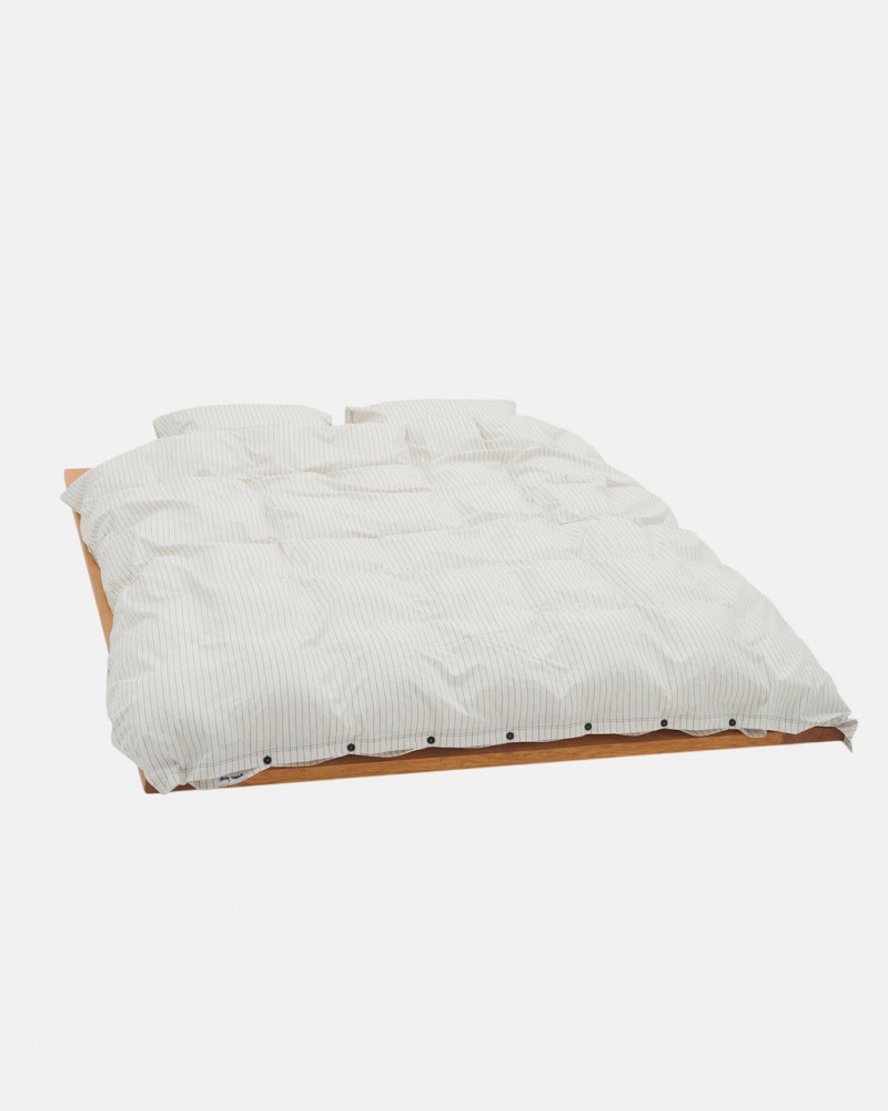 Stussy Tekla Percale Duvet Cover - Queen - Unisex Home Goods Branco | YPTVQ20853