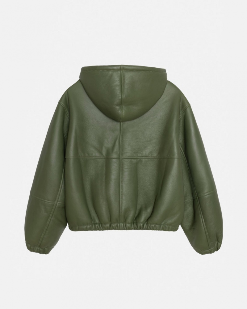 Stussy Trabalho Jacket Shearling - Unisex Jackets Verdes | UPTTG45912