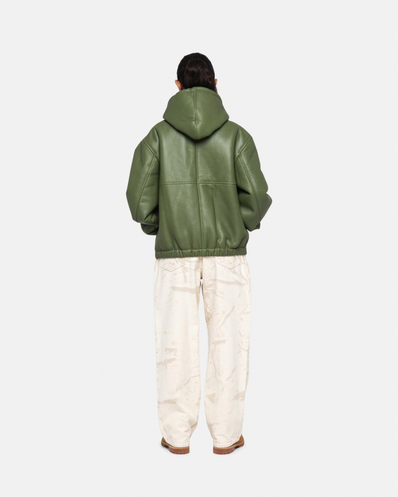 Stussy Trabalho Jacket Shearling - Unisex Jackets Verdes | UPTTG45912