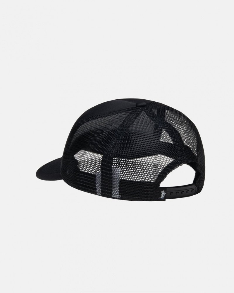 Stussy Trucker Ss-Link Snapback - Unisex Pretas | YPTVQ56821