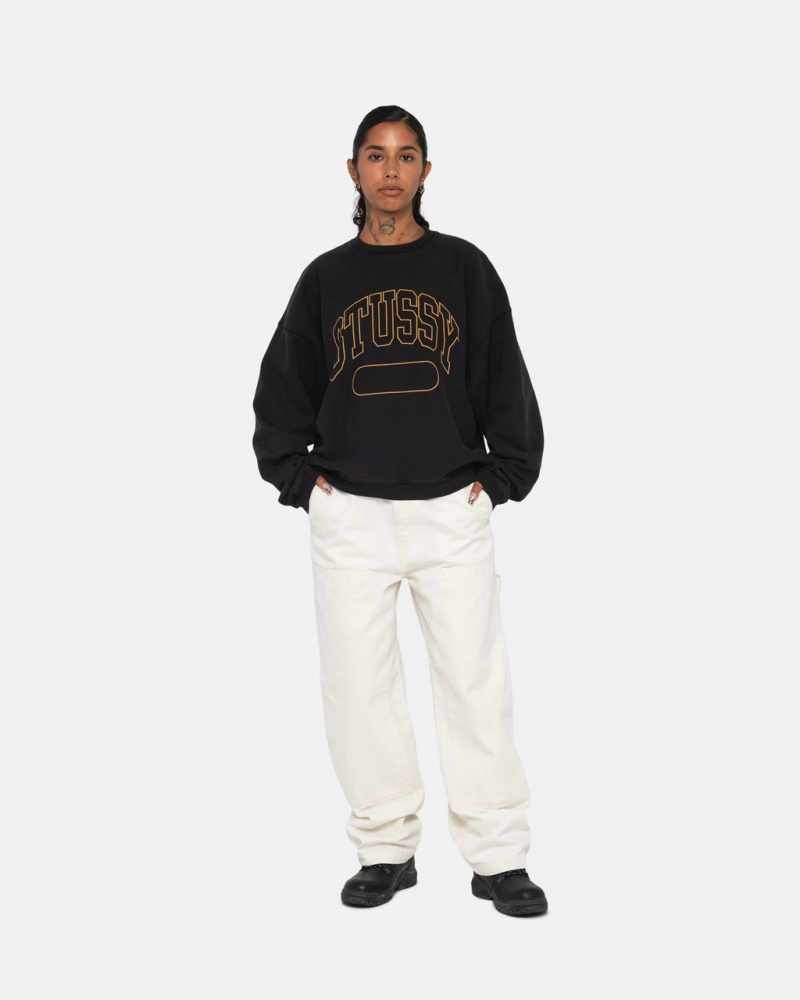 Stussy Varsity Oversized Crew - Unisex Hoodies Pretas | EPTVG13129