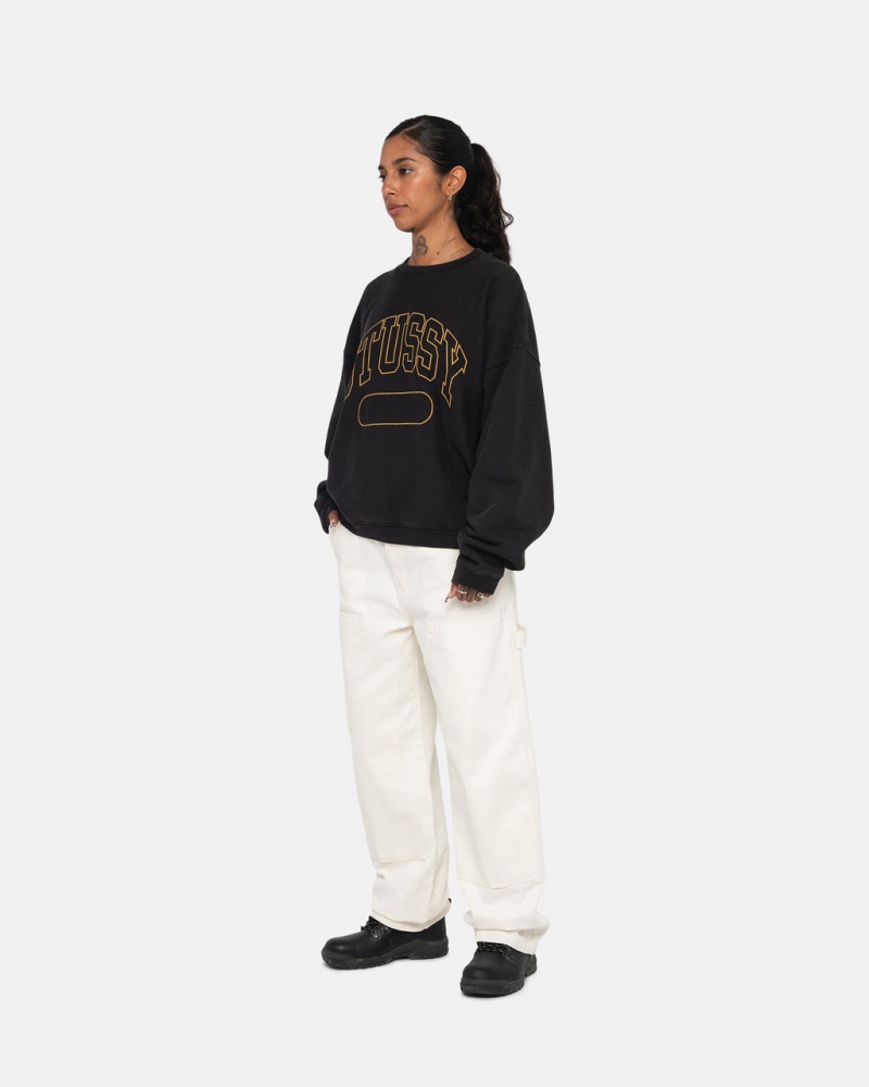 Stussy Varsity Oversized Crew - Unisex Hoodies Pretas | EPTVG13129