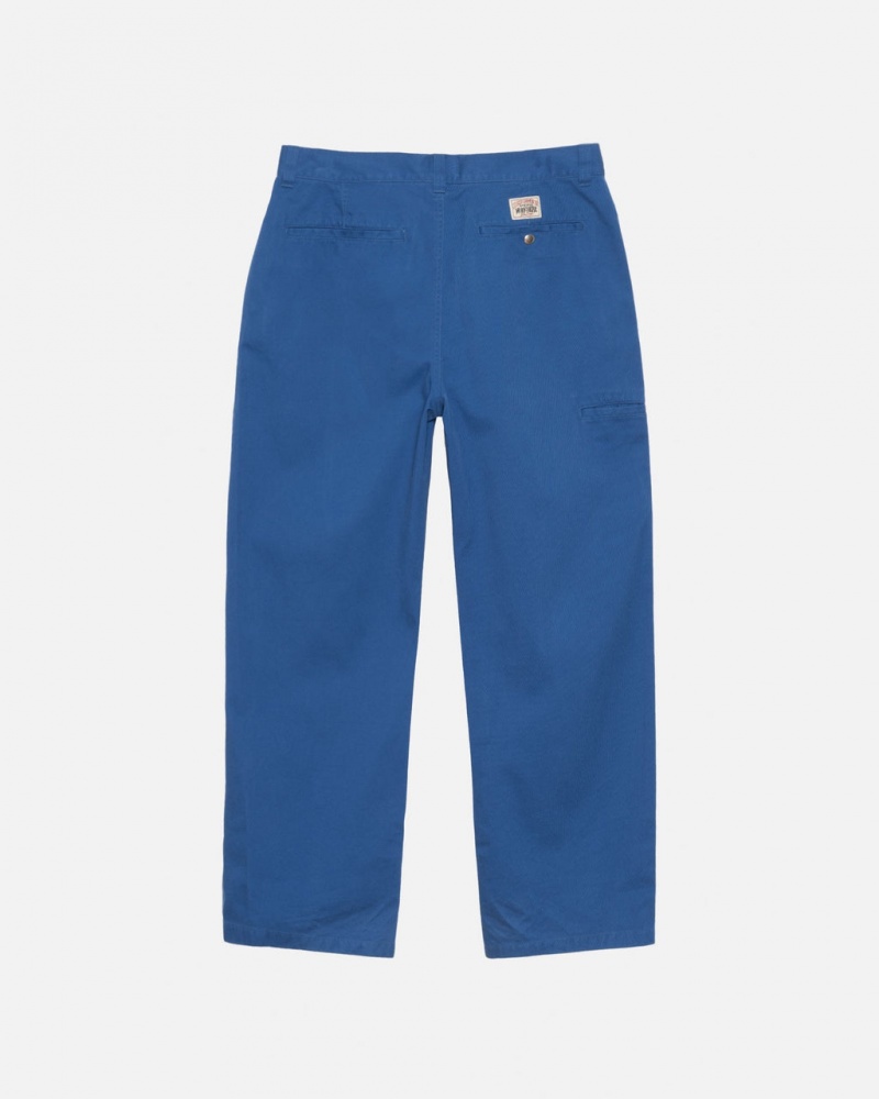 Stussy Workgear Trouser Twill - Unisex Jeans Pants Azul Marinho | ZPTNQ71130