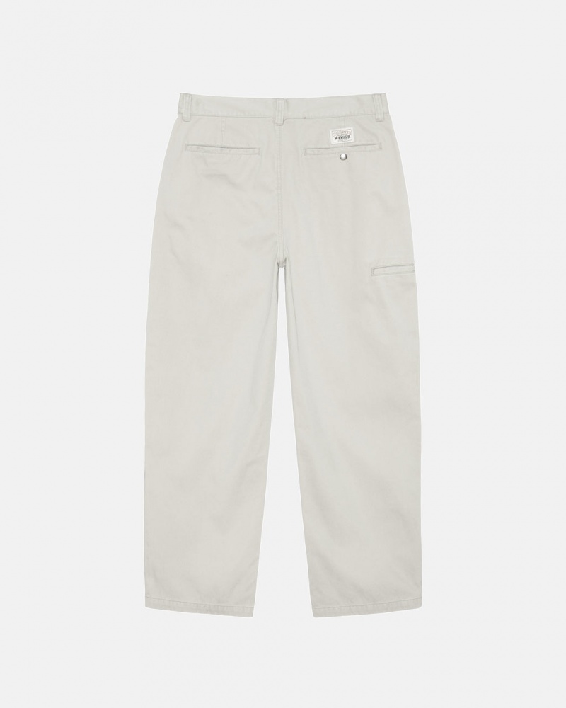 Stussy Workgear Trouser Twill - Unisex Pants Branco | BPTSO28334