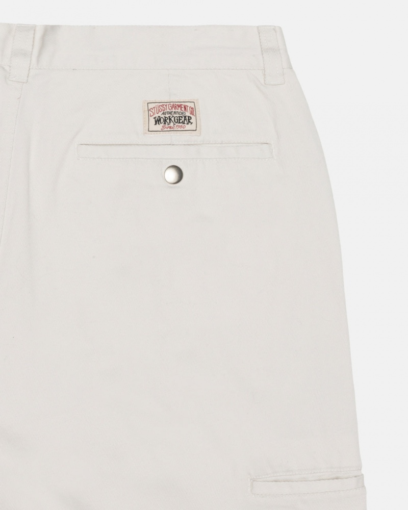 Stussy Workgear Trouser Twill - Unisex Pants Branco | BPTSO28334