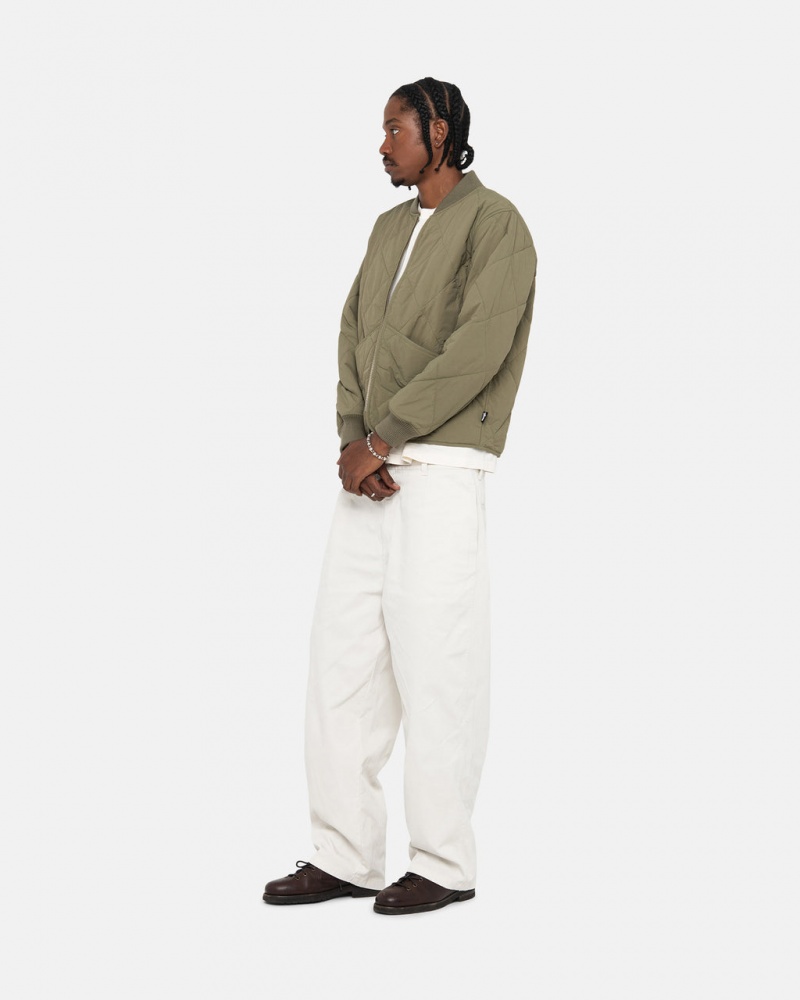 Stussy Workgear Trouser Twill - Unisex Pants Branco | BPTSO28334