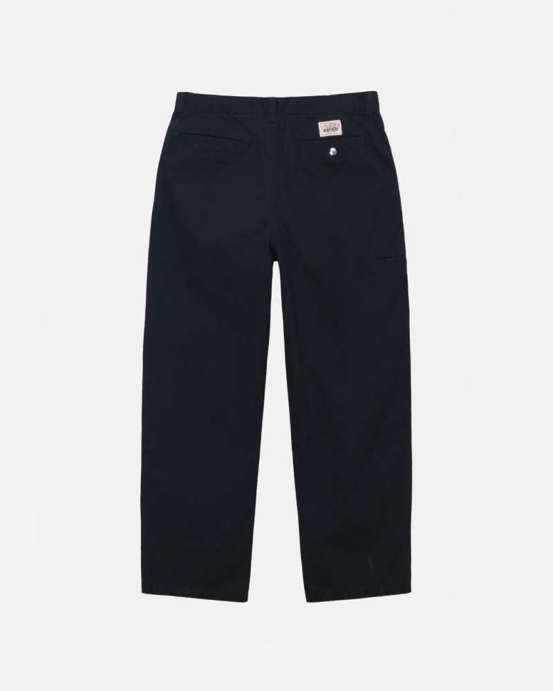 Stussy Workgear Trouser Twill - Unisex Pants Pretas | PTEGJ21054