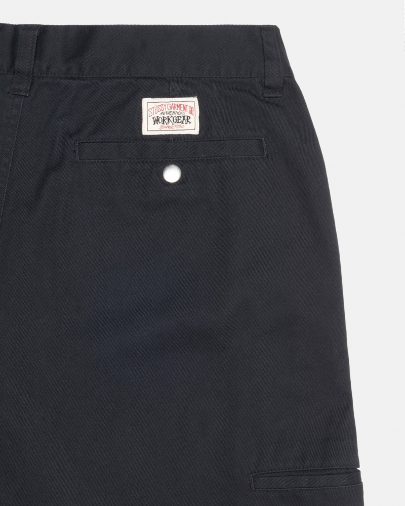 Stussy Workgear Trouser Twill - Unisex Pants Pretas | PTEGJ21054