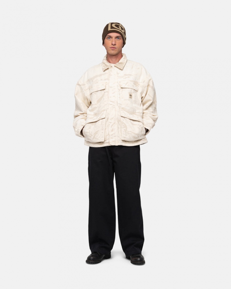 Stussy Workgear Trouser Twill - Unisex Pants Pretas | PTEGJ21054