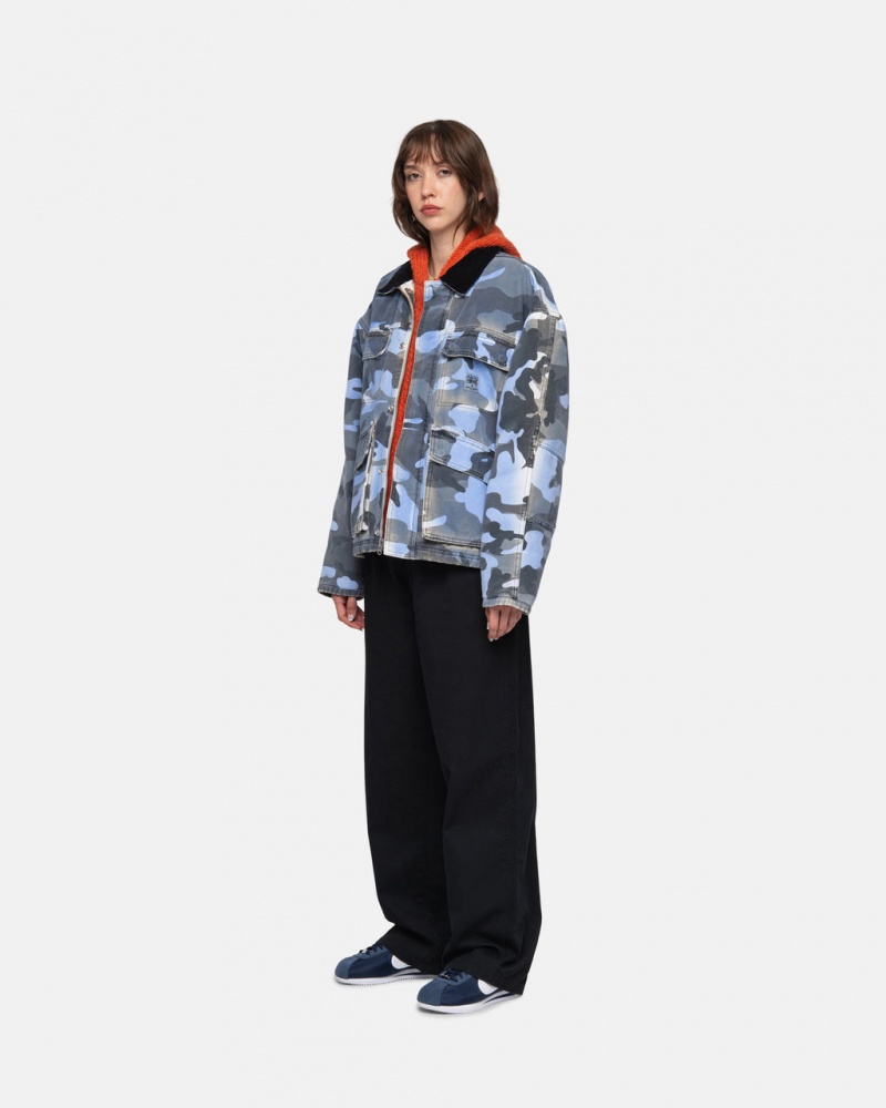 Stussy Workgear Trouser Twill - Unisex Pants Pretas | PTEGJ21054