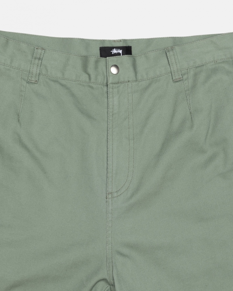 Stussy Workgear Trouser Twill - Unisex Pants Verdes | PTIIZ97046