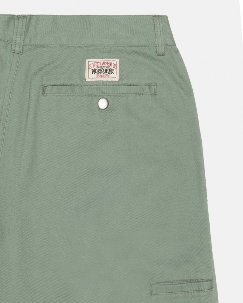 Stussy Workgear Trouser Twill - Unisex Pants Verdes | PTIIZ97046