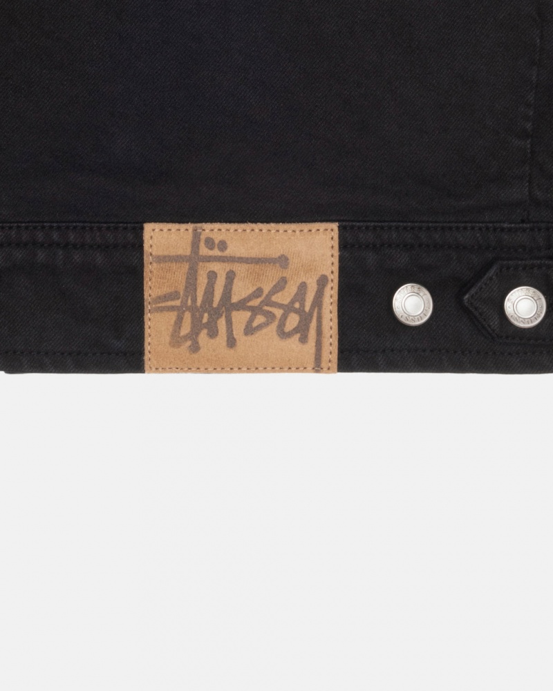 Stussy Zip Trabalho Jacket Overdyed - Unisex Jackets Pretas | PTDFL82323